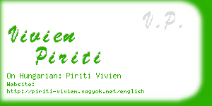 vivien piriti business card